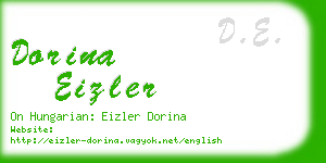 dorina eizler business card